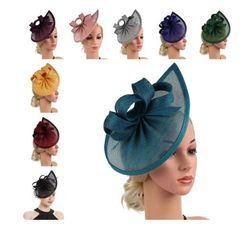 Vintage Mesh Hat Tea Party Flower Headband Hat Hair Accessories Fascinator Headband