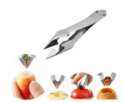Strawberry Huller Fruit Peeler Pineapple Corer Slicer Cutter Stainless Steel Kitchen Knife Gadgets Pineapple Slicer Clip