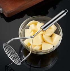Kitchen Gadget Creative Mud Press Masher Puree Juice Maker Stainless Steel Potatoes Crusher Pusher Fruit Tools Cocina Co