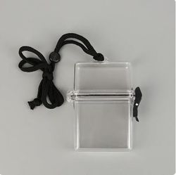 ortable Small Card Sealed Storage Can Money Key Waterproof Tank Transparent Collect Classification Box School Stationery