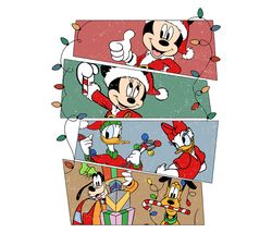 Mickey Merry Christmas Png, Disney Christmas Character Png