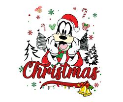 Goofy Santa Claus Png, Mickey Goofy Christmas Png