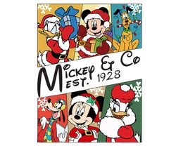 Mmickey Christmas Png, Disney Friends Joyful Christmas Png
