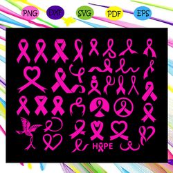 breast cancer awareness bundle breast cancer cancer svg