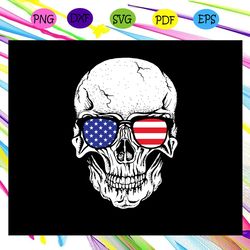 skull sunglasses american flag skull prt skull shirt skull gift dependence day svg