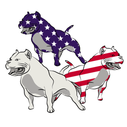 American Dog dependence Day Svg