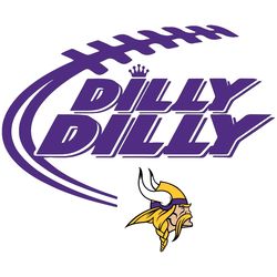 Dilly With Logo Minnesota Vikings Svg