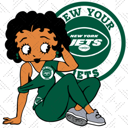 New York Jets Betty Boop Svg