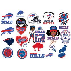 Buffalo Bills Bundle Svg, Sport Svg, Buffalo Bills Svg, Bills Logo Svg, Football Logo Svg, Bills Girl Svg, Football For