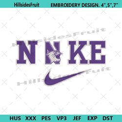 Nike Northwestern Wildcats Logo NCAA Embroidery Design File