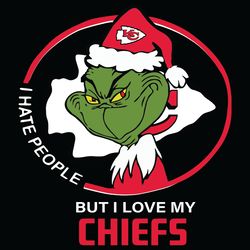 I Hate People But I Love My Kansas City Chiefs Svg