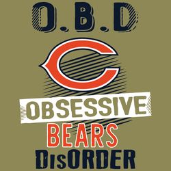 OBD Chicago Bears Obsessive Disorder Svg