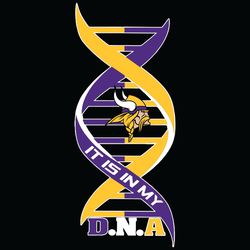 Minnesota Vikings It Is My DNA Svg