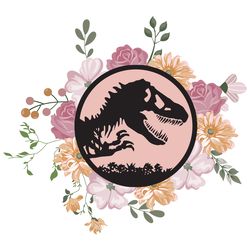 Dinosaur Flower Trending Svg