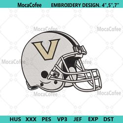 Vanderbilt Commodores Helmet Machine Embroidery Digitizing