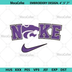 Kansas State Wildcats Nike Logo Embroidery Design Download File