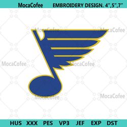 St. Louis Blues Logo NHL Team Embroidery Design File