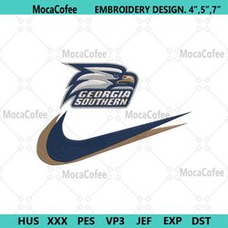Georgia Southern Eagles Double Swoosh Nike Logo Embroidery Design File