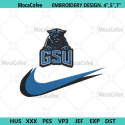 Georgia State Panthers Double Swoosh Nike Logo Embroidery Design File