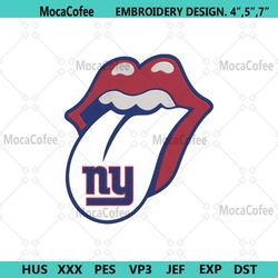 Rolling Stone Logo New York Giants Embroidery Design Download File