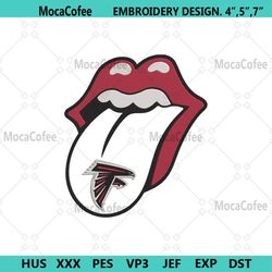 Rolling Stone Logo Atlanta Falcons Embroidery Design Download File