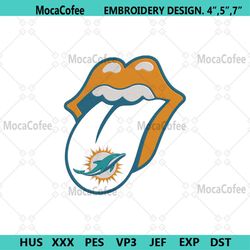 Rolling Stone Logo Miami Dolphins Embroidery Design Download File