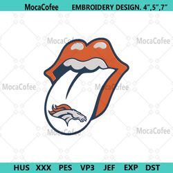 Rolling Stone Logo Denver Broncos Embroidery Design Download File