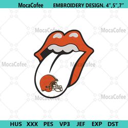 Rolling Stone Logo Cleveland Browns Embroidery Design Download File