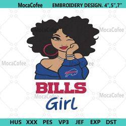 Bills Black Girl Embroidery Design File Download