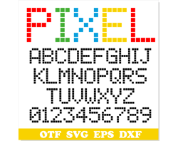 Pixel font SVG, Pixel font TTF, Arcade Game Font svg, Scoreboard font svg, Pixel font otf, Game font svg, Gamer font otf