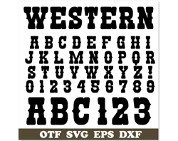 Western Font TTF, Western Font SVG Cricut, Rodeo Font, Cowboy Font svg, Old West Font, Western Letters svg, Cowboy svg