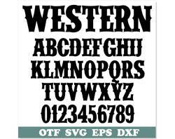 Western Font TTF, Western Font SVG Cricut, Old West Font, Cowboy Font svg, Rodeo Font, Western Letters svg, Circus Font