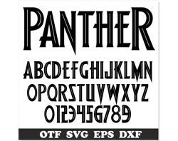 Panther Font OTF, Panther letters SVG Cricut, Panther Font svg cut, Boys Fonts, Kids Fonts ttf, Childrens Font