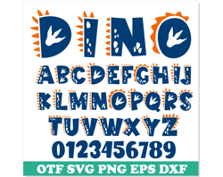 Dinosaur Font SVG PNG, Dinosaur Font TTF, Dino Letters svg, Baby Font svg, Dino Font, Childrens Font, Dinosaur shirt svg