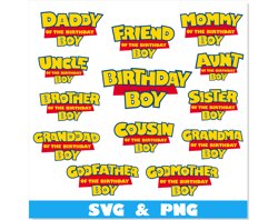 Toy Story Birthday Boy SVG PNG shirt Bundle | Birthday Boy svg Cricut, Toy Story svg, Toy Story png, Birthday Boy png