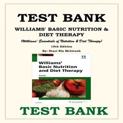 WILLIAMS' BASIC NUTRITION & DIET THERAPY (Williams' Essentials of Nutrition & Diet Therapy) 15TH EDITION BY STACI NIX MC