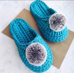 Slippers for home eco shoes blue knitted slippers green slippers eco home slippers evo slippers crochet beaded slippers