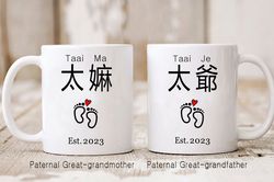 Chinese great grandma taai ma, Chinese great grandfather taai je, Chinese paternal grandparents, pre