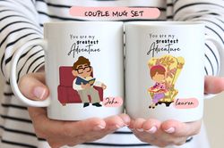 couples name mug, mr mrs coffee mug, personalized anniversary gift, meaningful engagement gift, newl