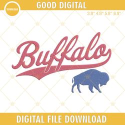 Buffalo Bills Football Logo Embroidery Design Files, Embroidery Design,Embroidery Design svg, Embroidery