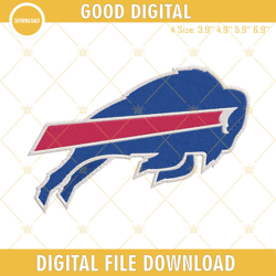 Buffalo Bills Logo Embroidery Files, NFL Football Team Machine Embroidery Designs, Embroidery Design,Embroidery Design s
