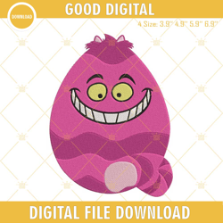 Cheshire Cat Easter Egg Embroidery Designs, Disney Easter Embroidery Files, Embroidery Design,Embroidery Design svg, Emb