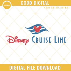 Disney Cruise Line Logo Machine Embroidery Designs, Embroidery Design,Embroidery Design svg, Embroidery
