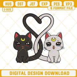 Artemis And Luna Embroidery Designs, Sailor Moon Embroidery Files.jpg
