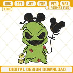 Baby Oogie Boogie Mickey Ears Balloon Embroidery Design, Disney Embroidery Files.jpg