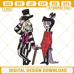 Beetlejuice And Lydia Embroidery Designs, Beetlejuice Embroidery Design File.jpg