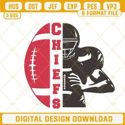 Chiefs Half Player Embroidery Design, Kansas City Chiefs Embroidery File.jpg