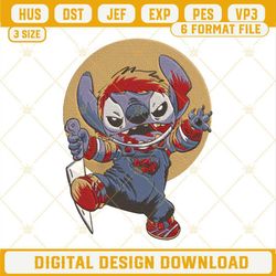 Chucky Stitch Embroidery Design File, Horror Movie Killers Halloween Embroidery Pattern.jpg