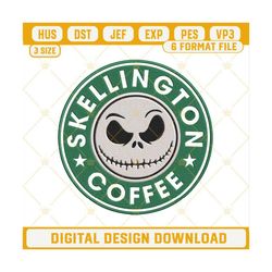 Jack Skellington Coffee Machine Embroidery Designs File.jpg