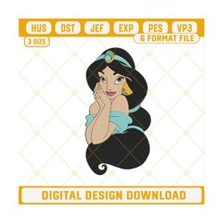 Jasmine Aladdin Princess Embroidery Design File.jpg